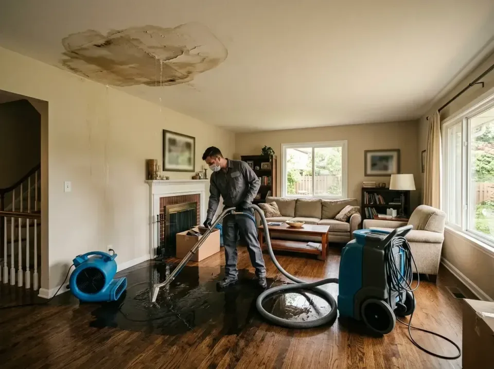 attic-pipe-burst-ceiling-drip-008 — frequently asked questions, Water Damage Restoration & Carpet Care in Fayetteville, WV